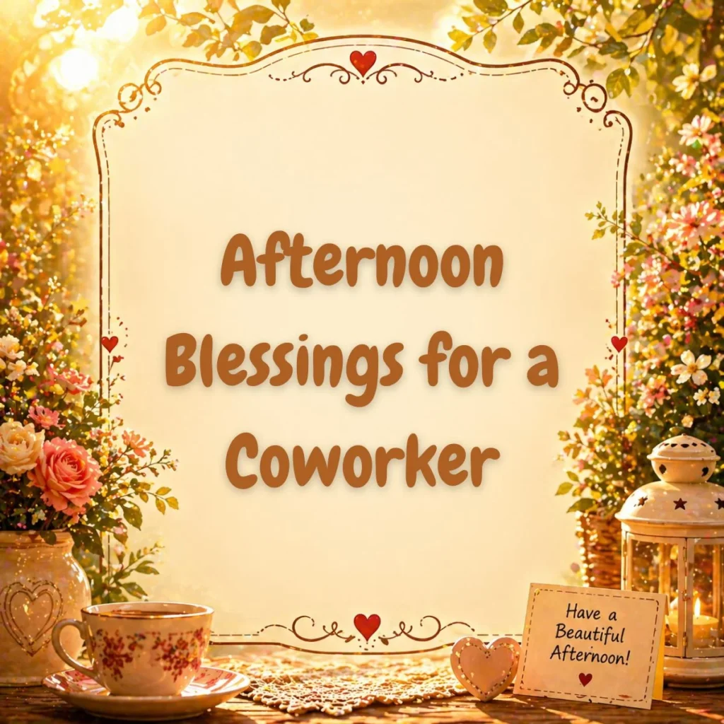Afternoon Blessings for a Coworker