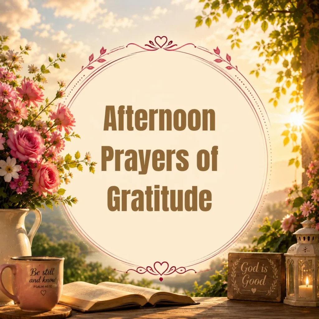 Afternoon Prayers of Gratitude