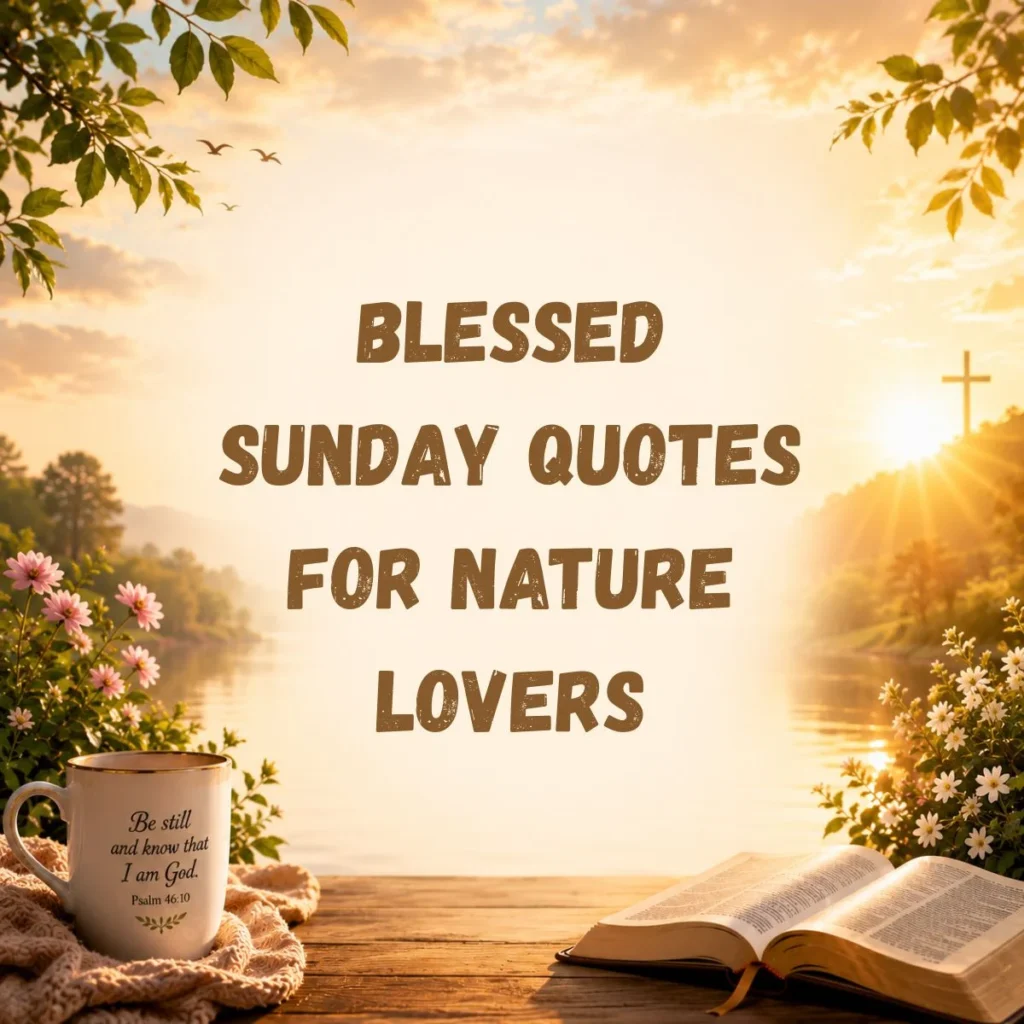 Blessed Sunday Quotes for Nature Lovers