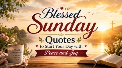 Blessed Sunday Quotes to Start Your Day with Peace and Joy