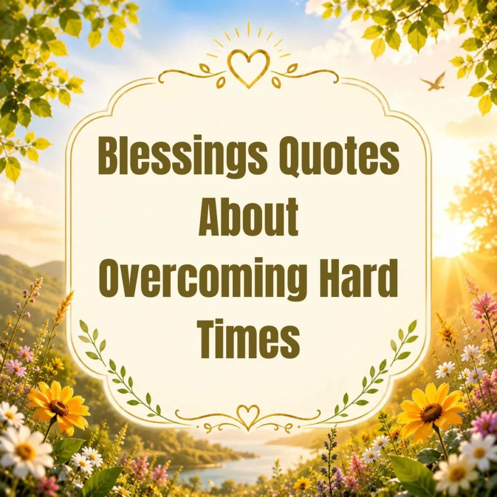 Blessings Quotes About Overcoming Hard Times