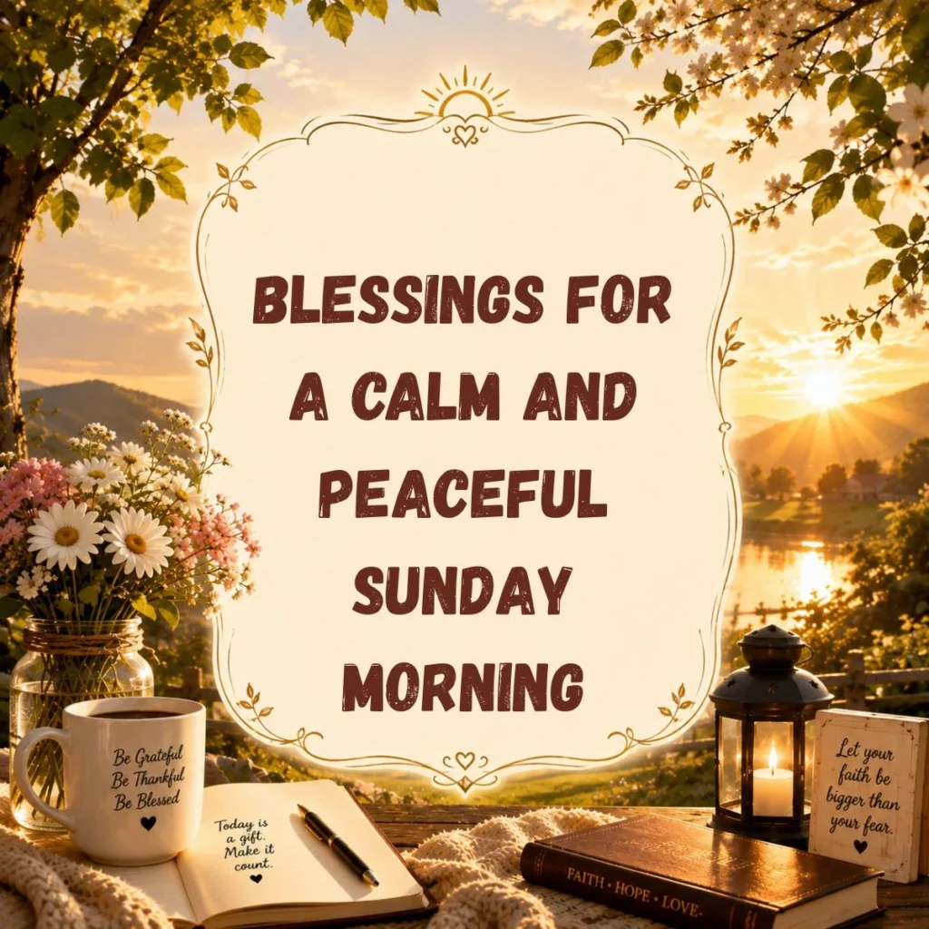 Blessings for a Calm and Peaceful Sunday Morning