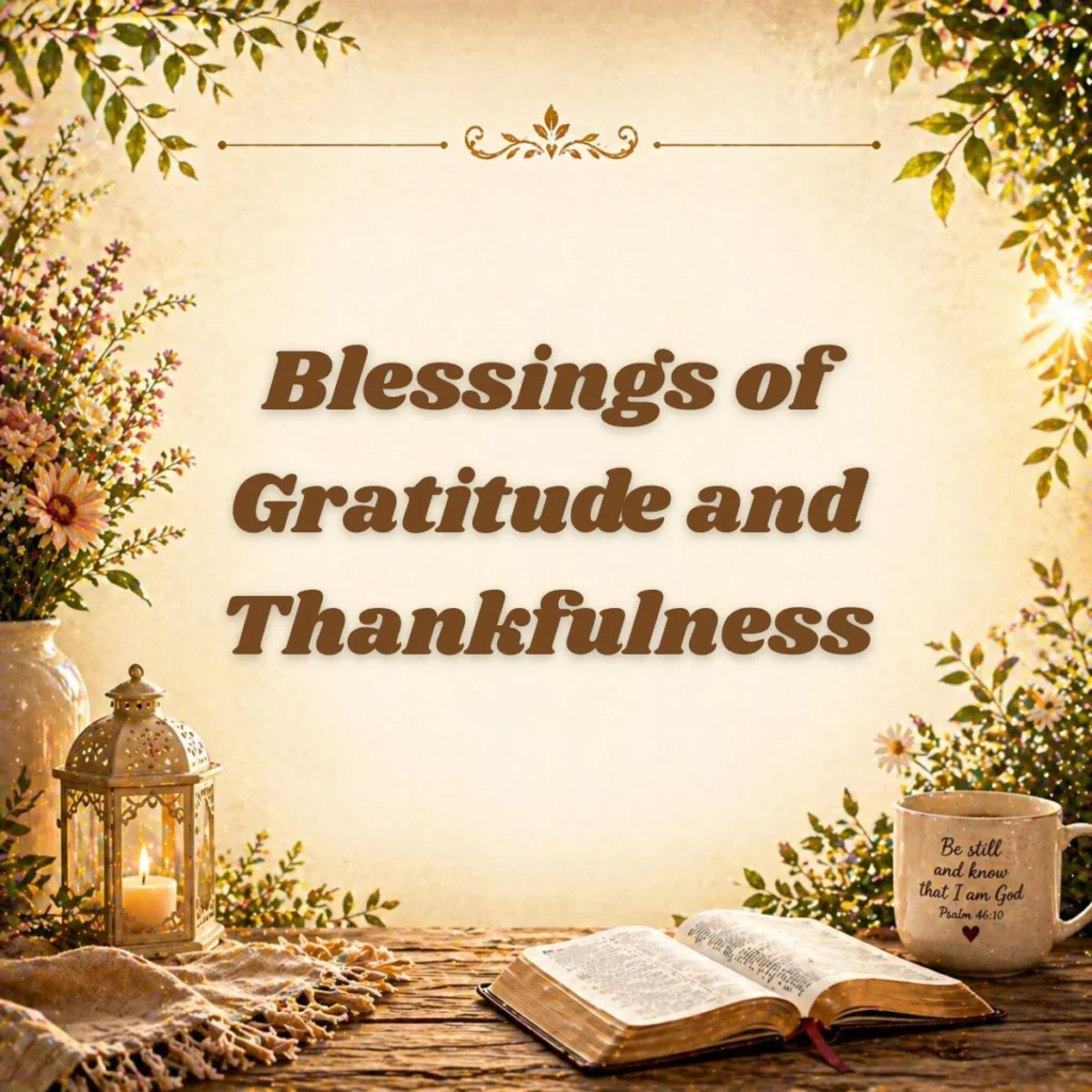 Blessings of Gratitude and Thankfulness