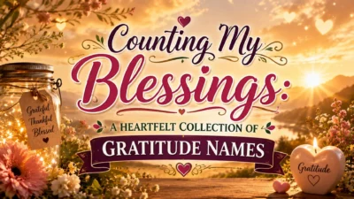 Counting My Blessings A Heartfelt Collection of Gratitude Names