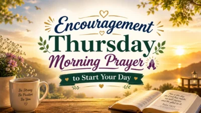 Encouragement Thursday Morning Prayer to Start Your Day
