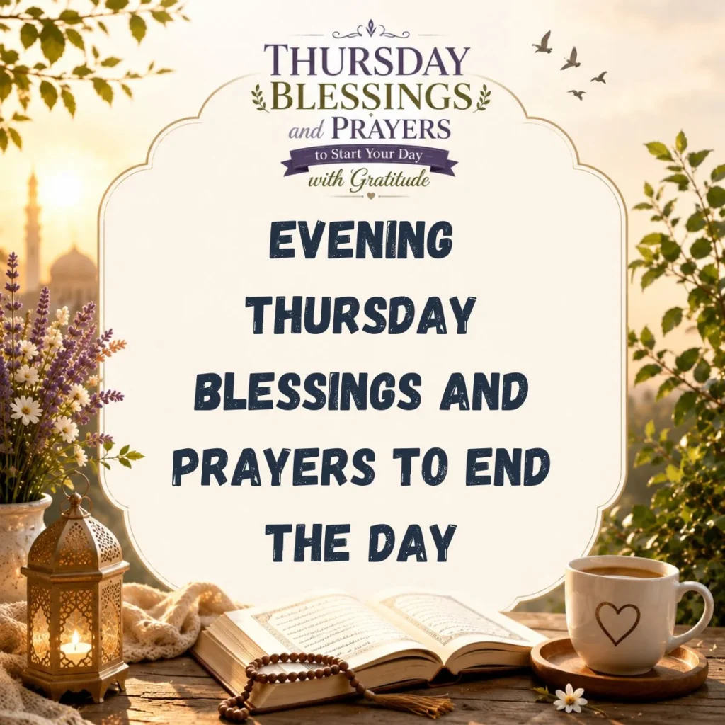 Evening Thursday Blessings and Prayers to End the Day
