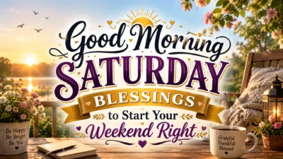 Good Morning Saturday Blessings to Start Your Weekend Right