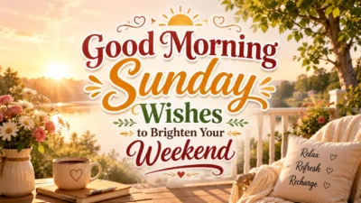 Good Morning Sunday Wishes to Brighten Your Weekend
