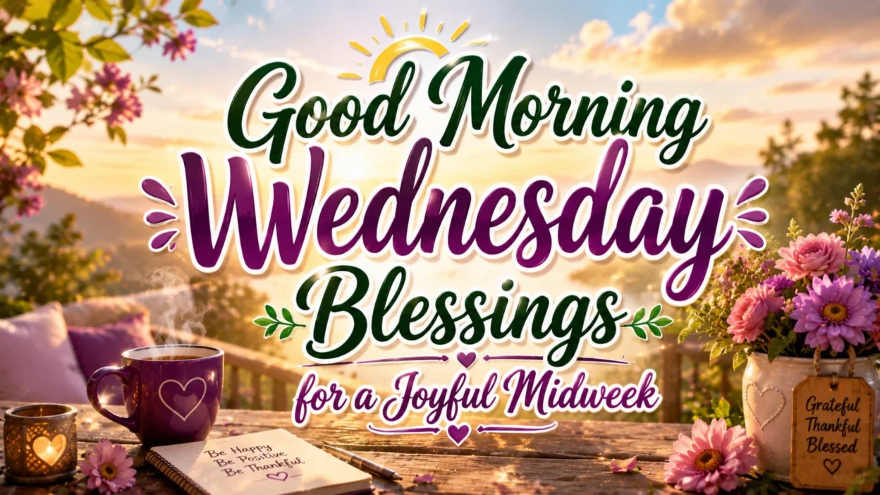 Good Morning Wednesday Blessings for a Joyful Midweek