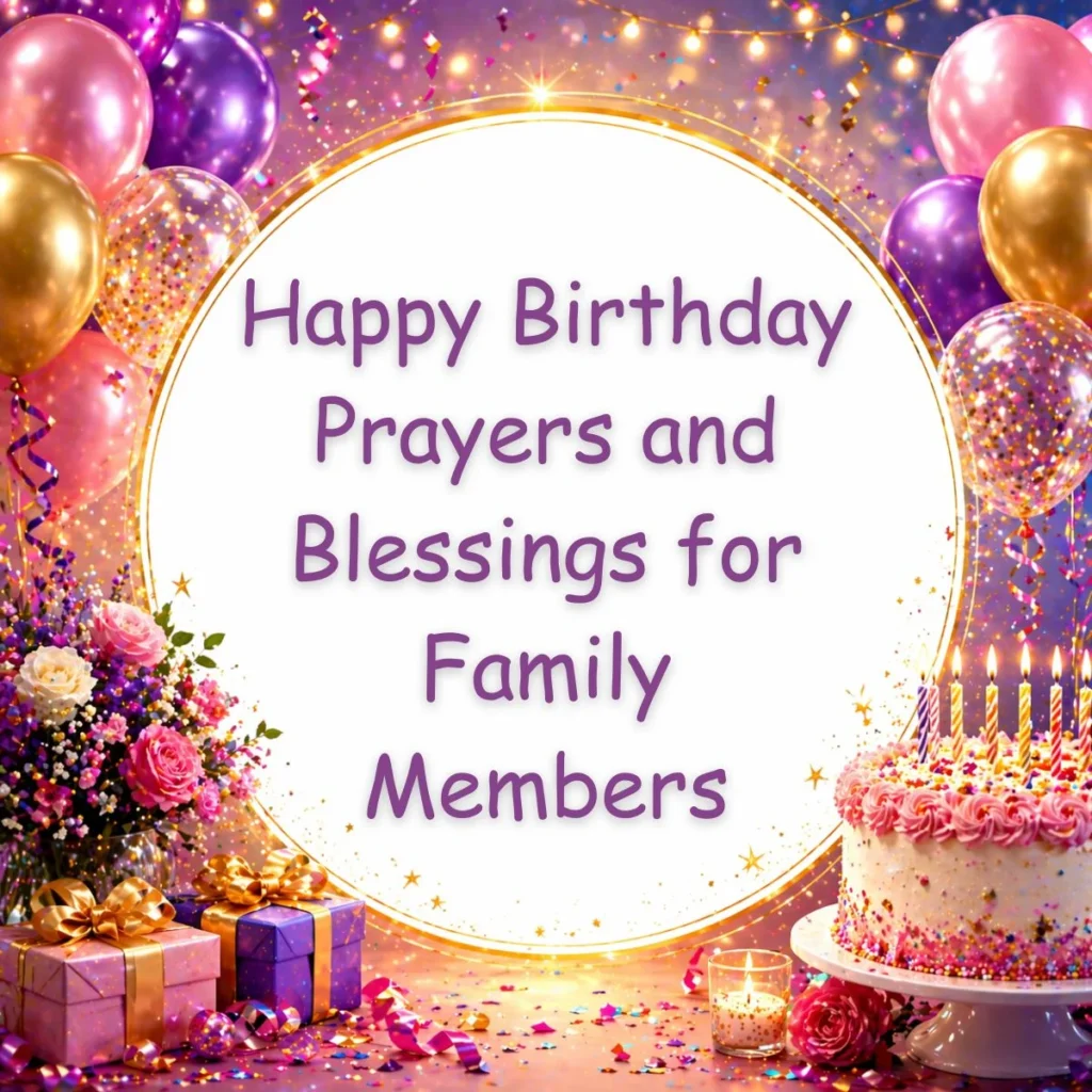 Happy Birthday Prayers and Blessings for Family Members