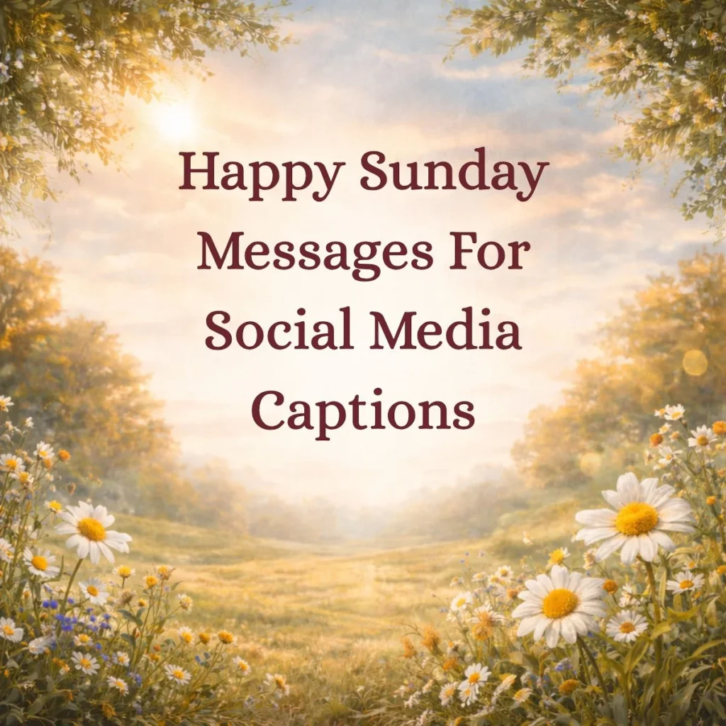 Happy Sunday Messages For Social Media Captions