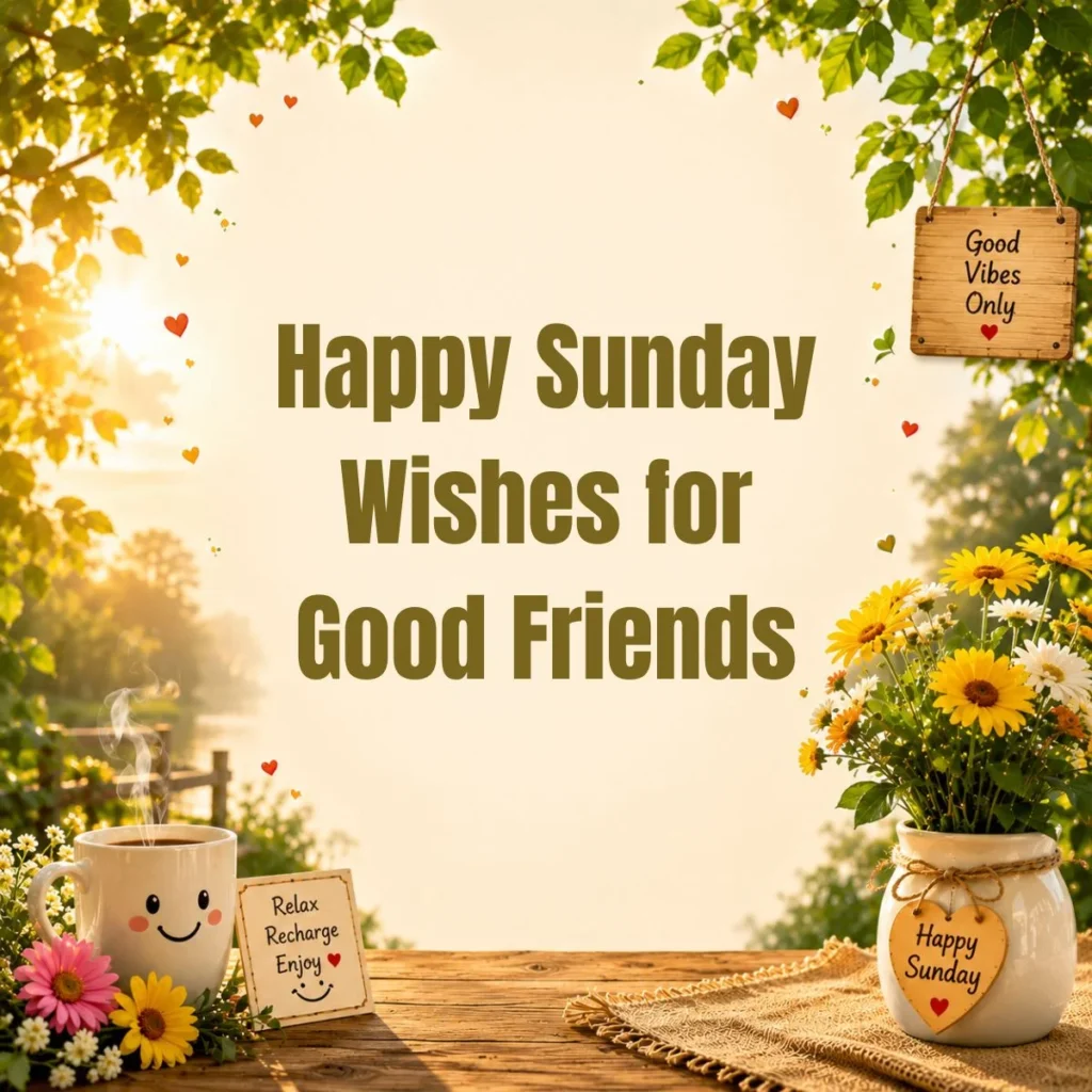 Happy Sunday Wishes for Good Friends