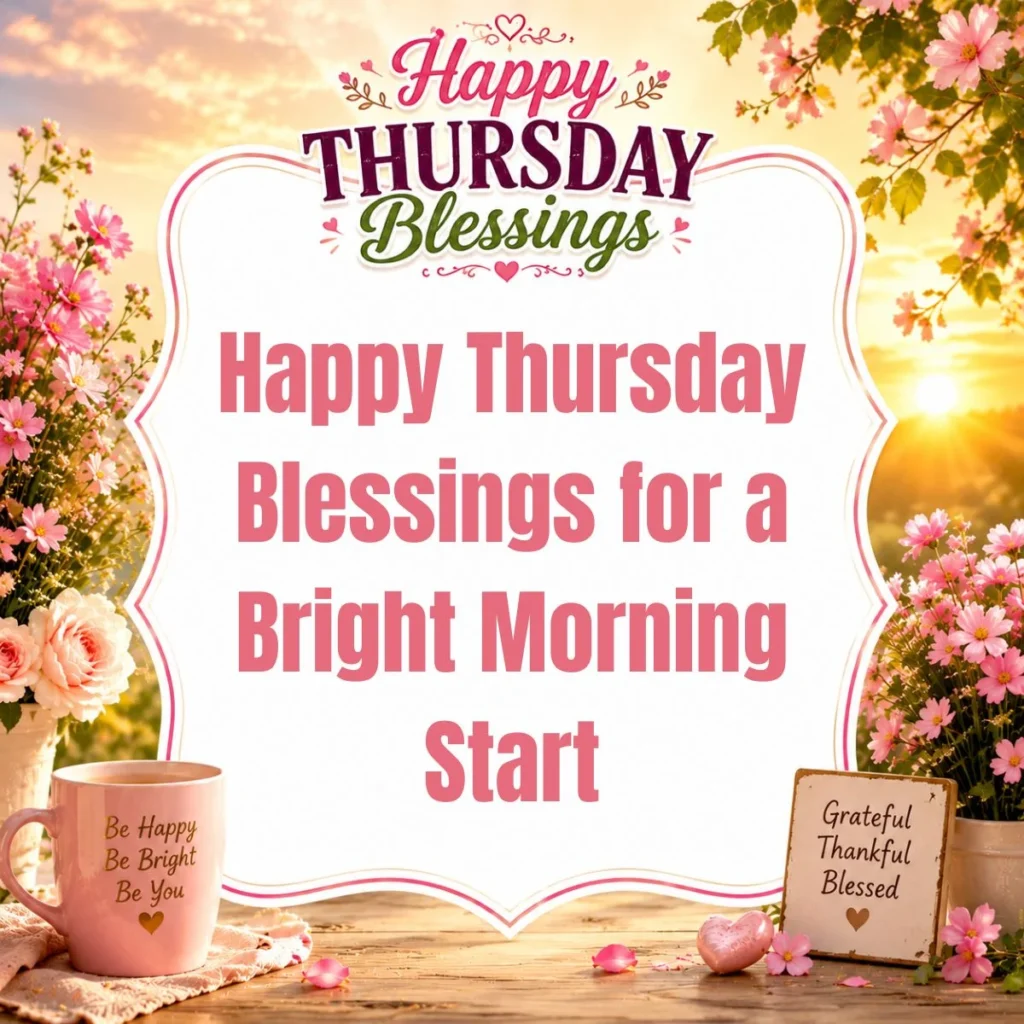 Happy Thursday Blessings for a Bright Morning Start