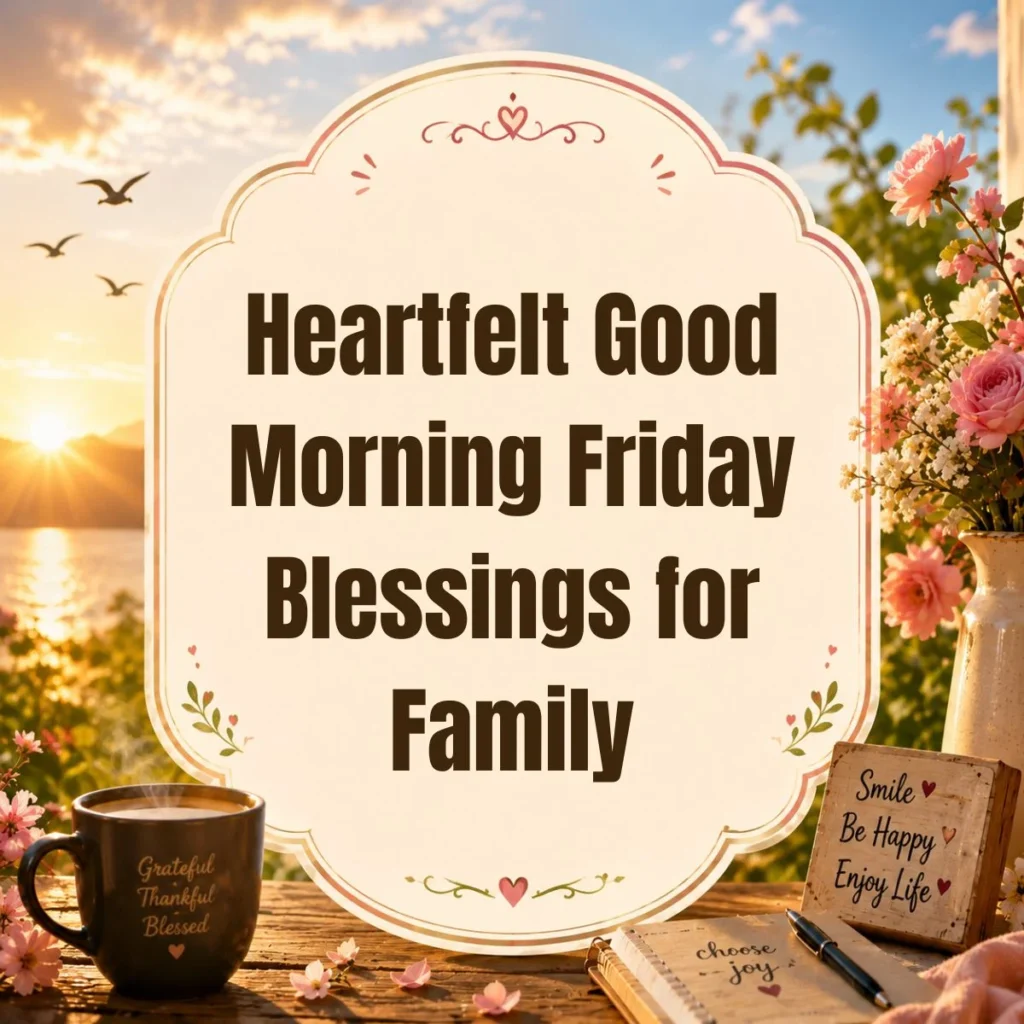 Heartfelt Good Morning Friday Blessings for Family