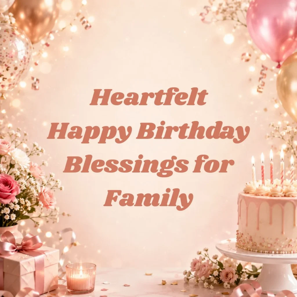 Heartfelt Happy Birthday Blessings for Family