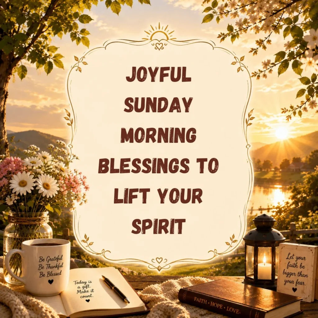 Joyful Sunday Morning Blessings to Lift Your Spirit