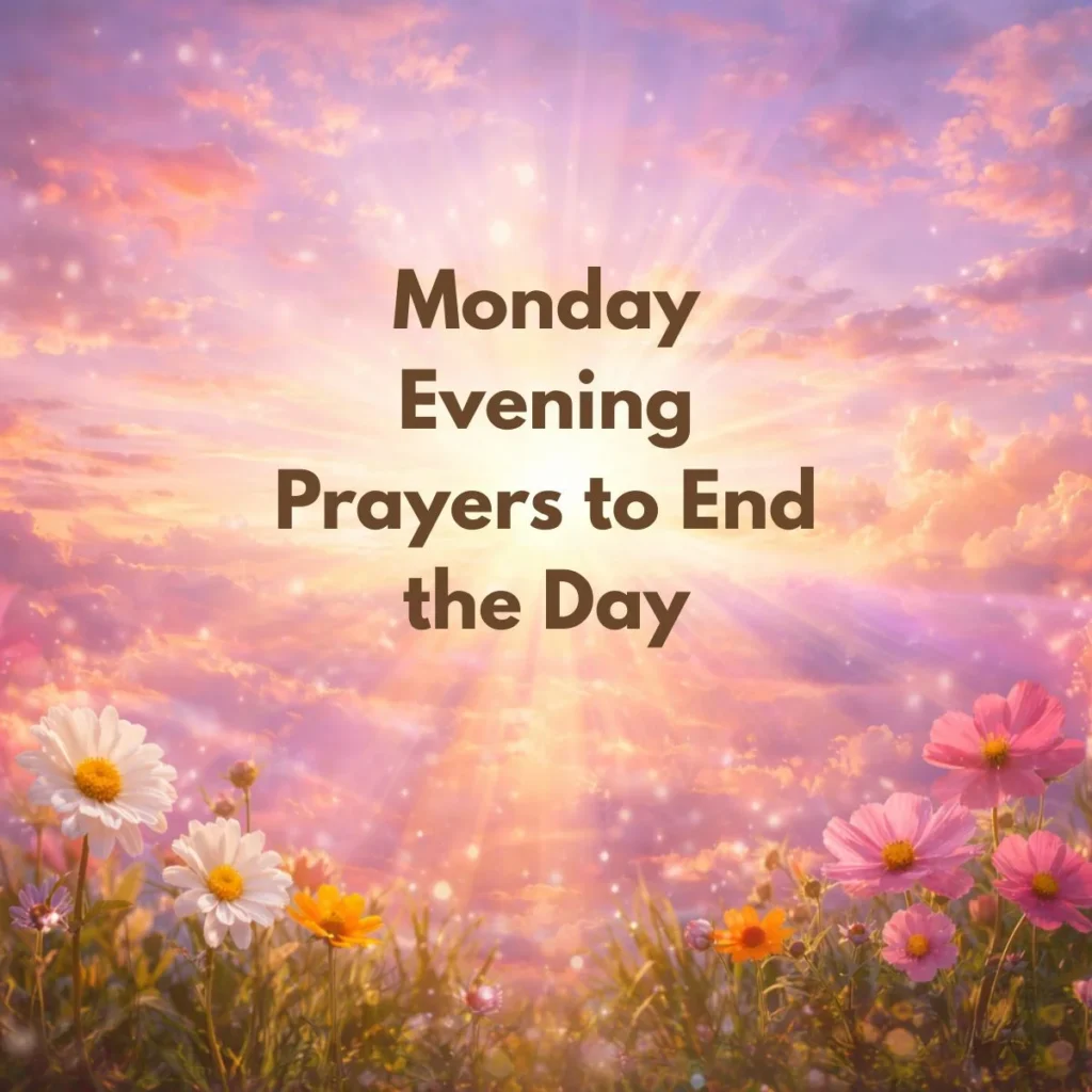Monday Evening Prayers to End the Day