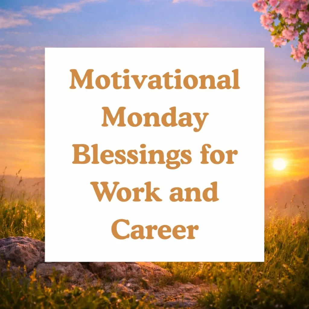 Motivational Monday Blessings for Work and Career