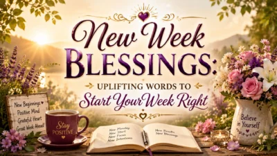 New Week Blessings Uplifting Words to Start Your Week Right