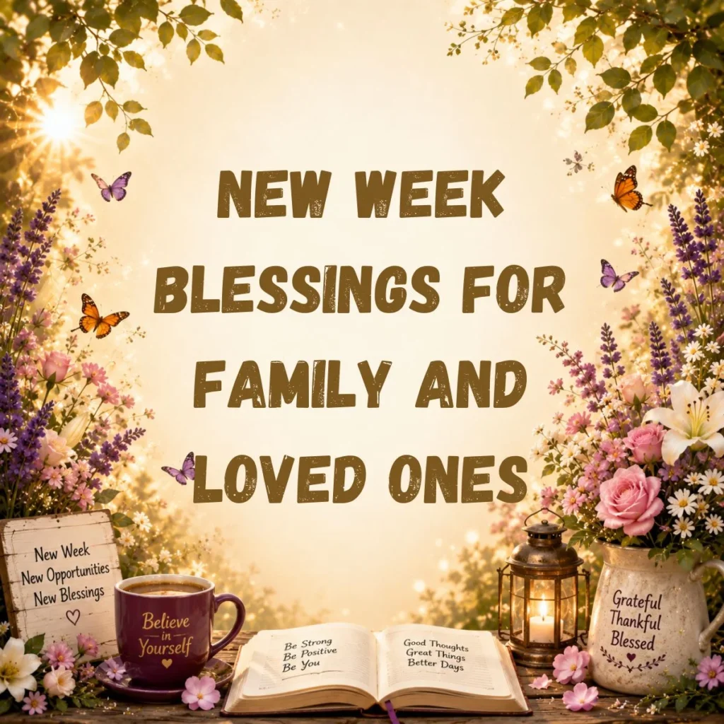 New Week Blessings for Family and Loved Ones