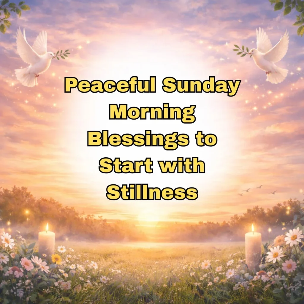 Peaceful Sunday Morning Blessings to Start with Stillness