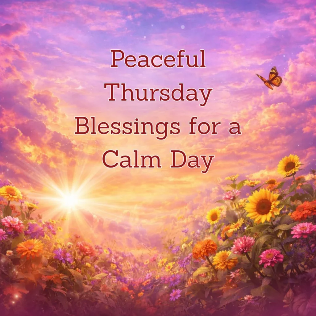 Peaceful Thursday Blessings for a Calm Day