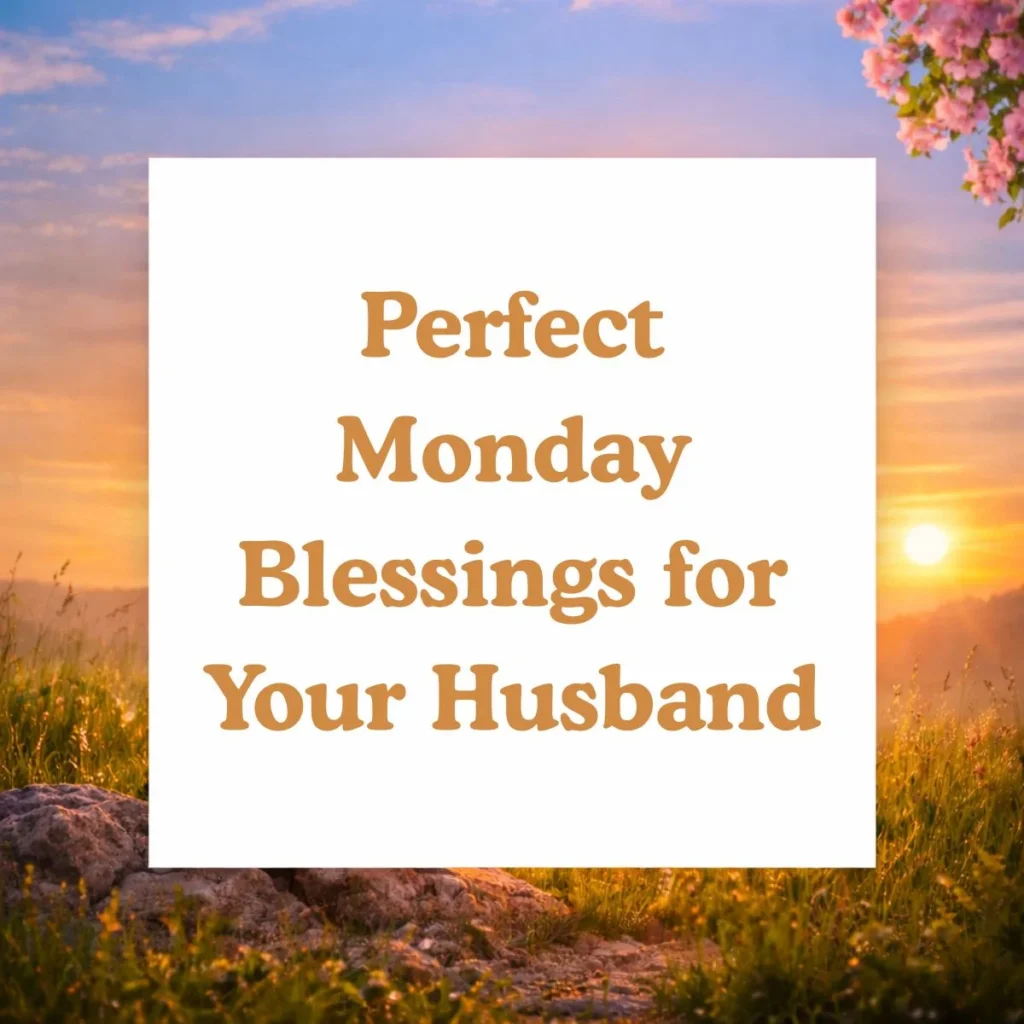 Perfect Monday Blessings for Your Husband