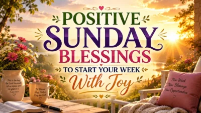 Positive Sunday Blessings to Start Your Week With Joy