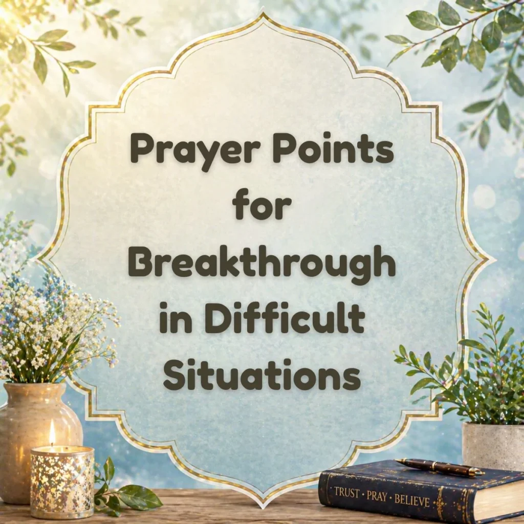 Prayer Points for Breakthrough in Difficult Situations 