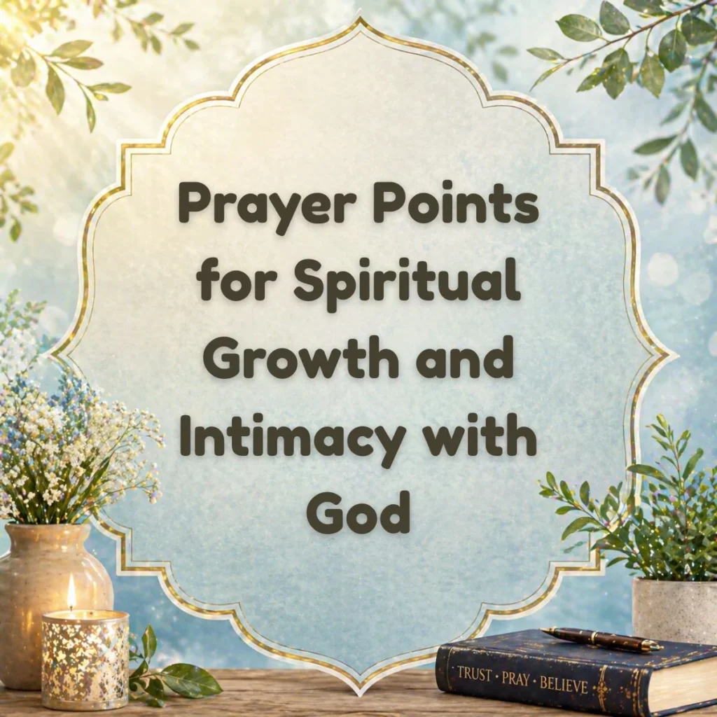 Prayer Points for Spiritual Growth and Intimacy with God
