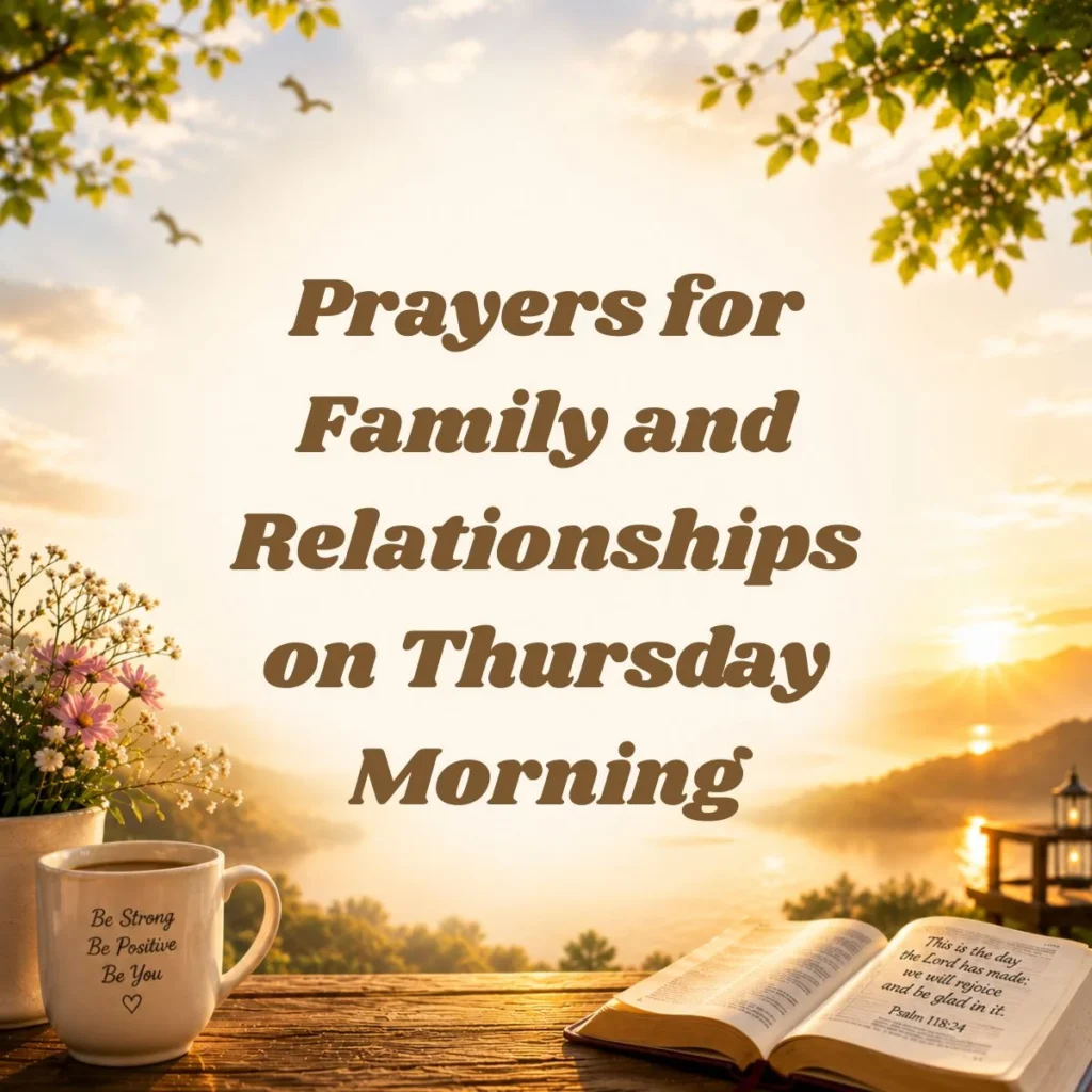 Prayers for Family and Relationships on Thursday Morning