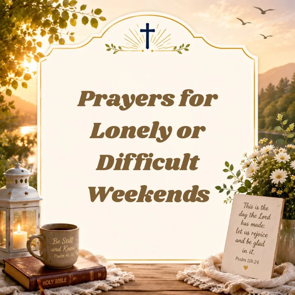 Prayers for Lonely or Difficult Weekends