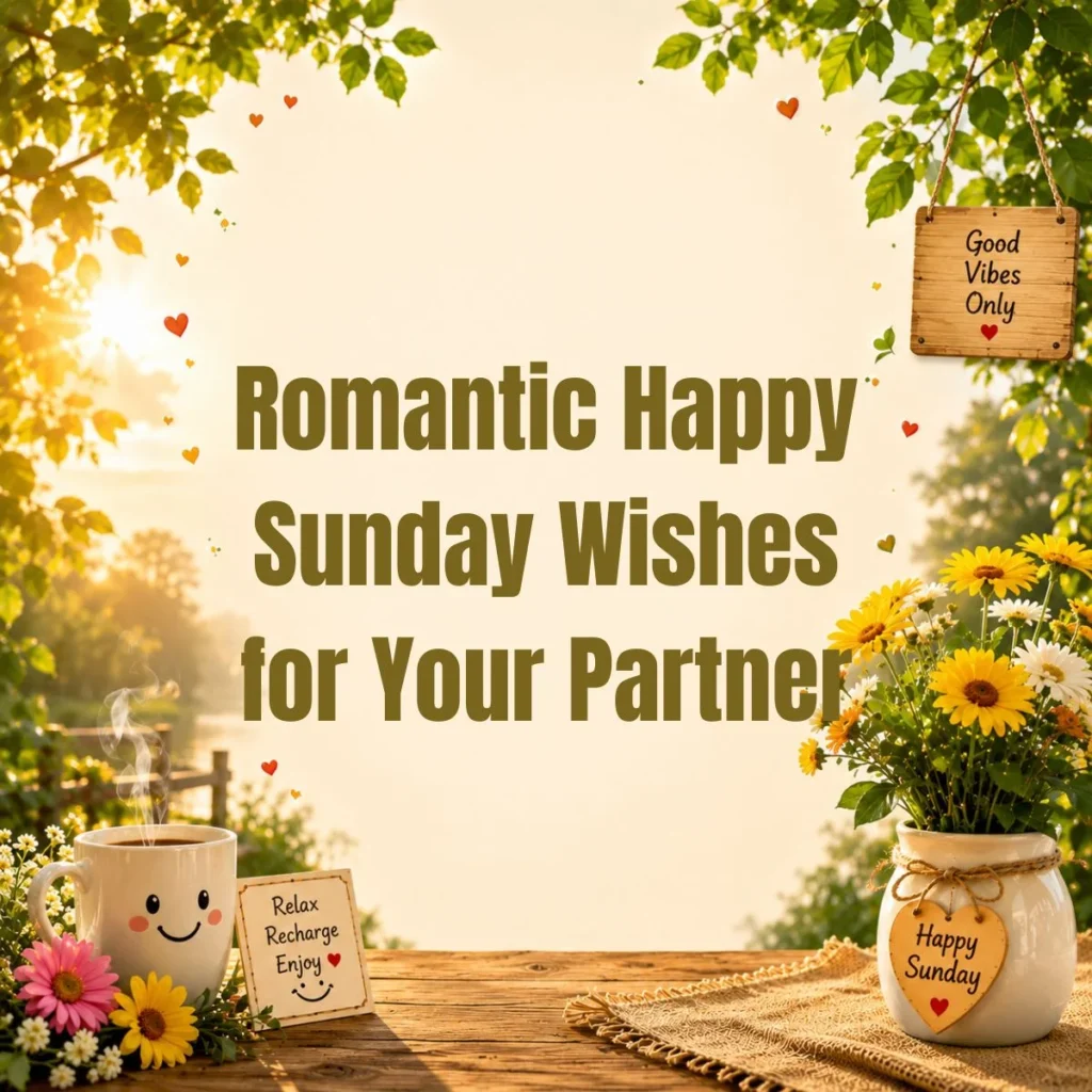 Romantic Happy Sunday Wishes for Your Partner