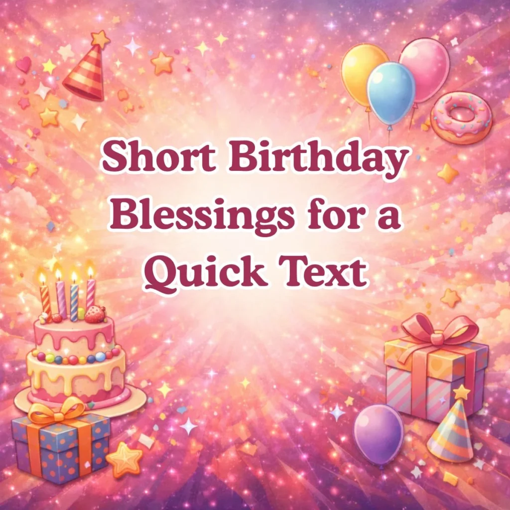 Short Birthday Blessings for a Quick Text