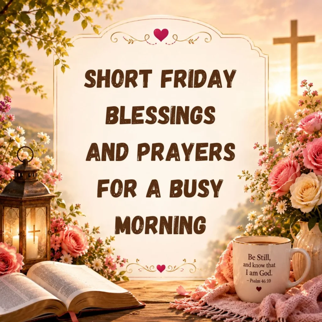 Short Friday Blessings and Prayers for a Busy Morning