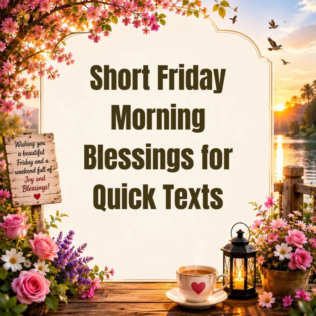 Short Friday Morning Blessings for Quick Texts