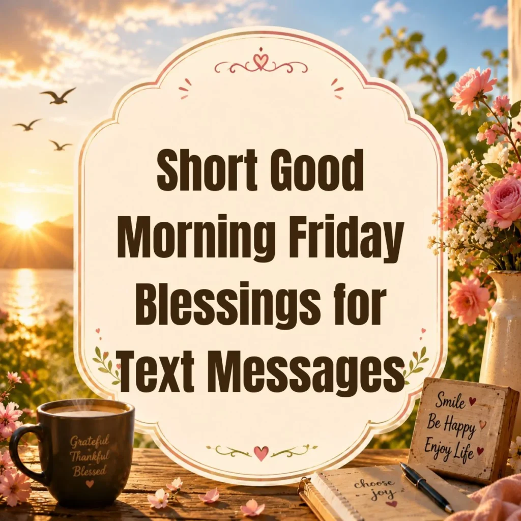 Short Good Morning Friday Blessings for Text Messages