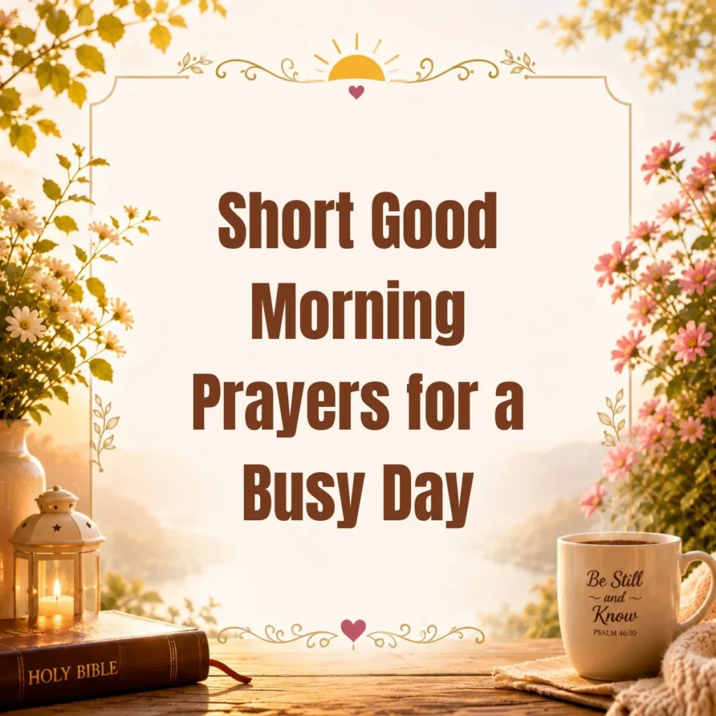 Short Good Morning Prayers for a Busy Day