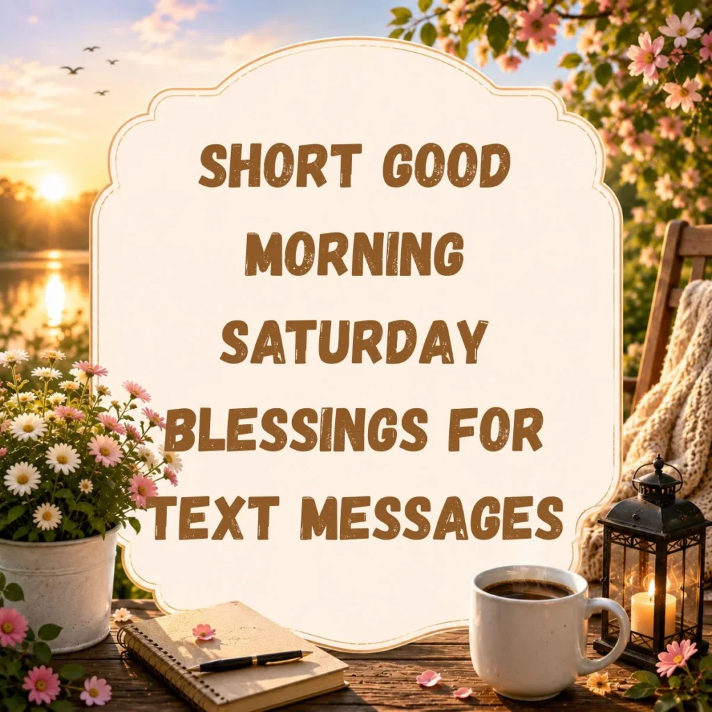 Short Good Morning Saturday Blessings for Text Messages