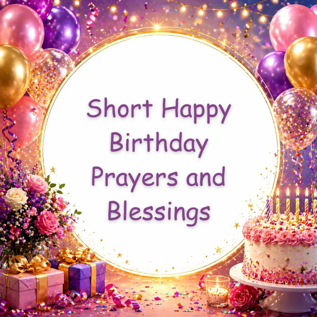 Short Happy Birthday Prayers and Blessings