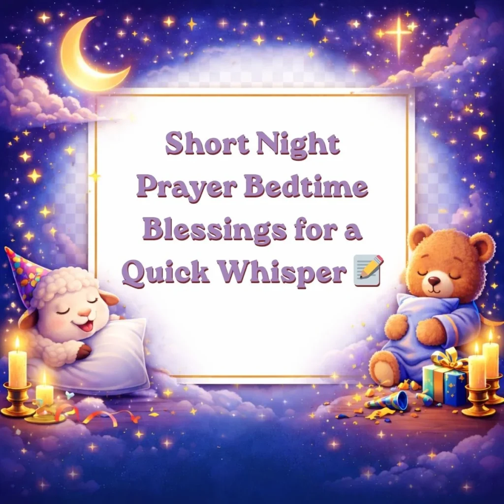 Short Night Prayer Bedtime Blessings for a Quick Whisper 📝