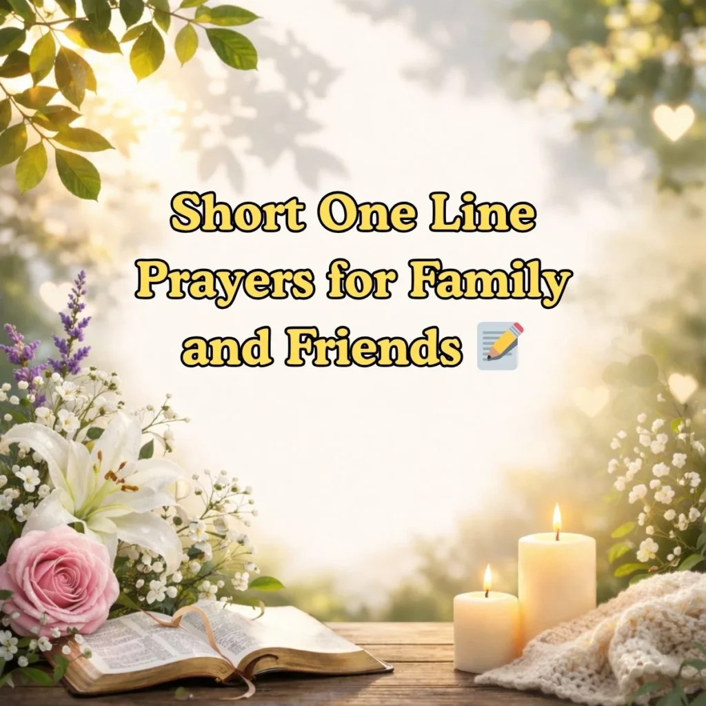 Short One Line Prayers for Family and Friends 📝