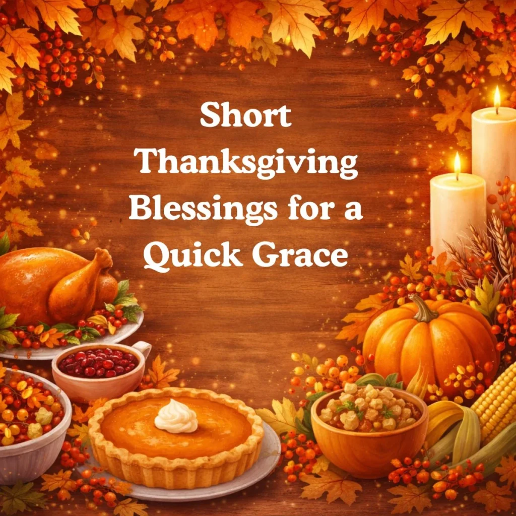 Short Thanksgiving Blessings for a Quick Grace