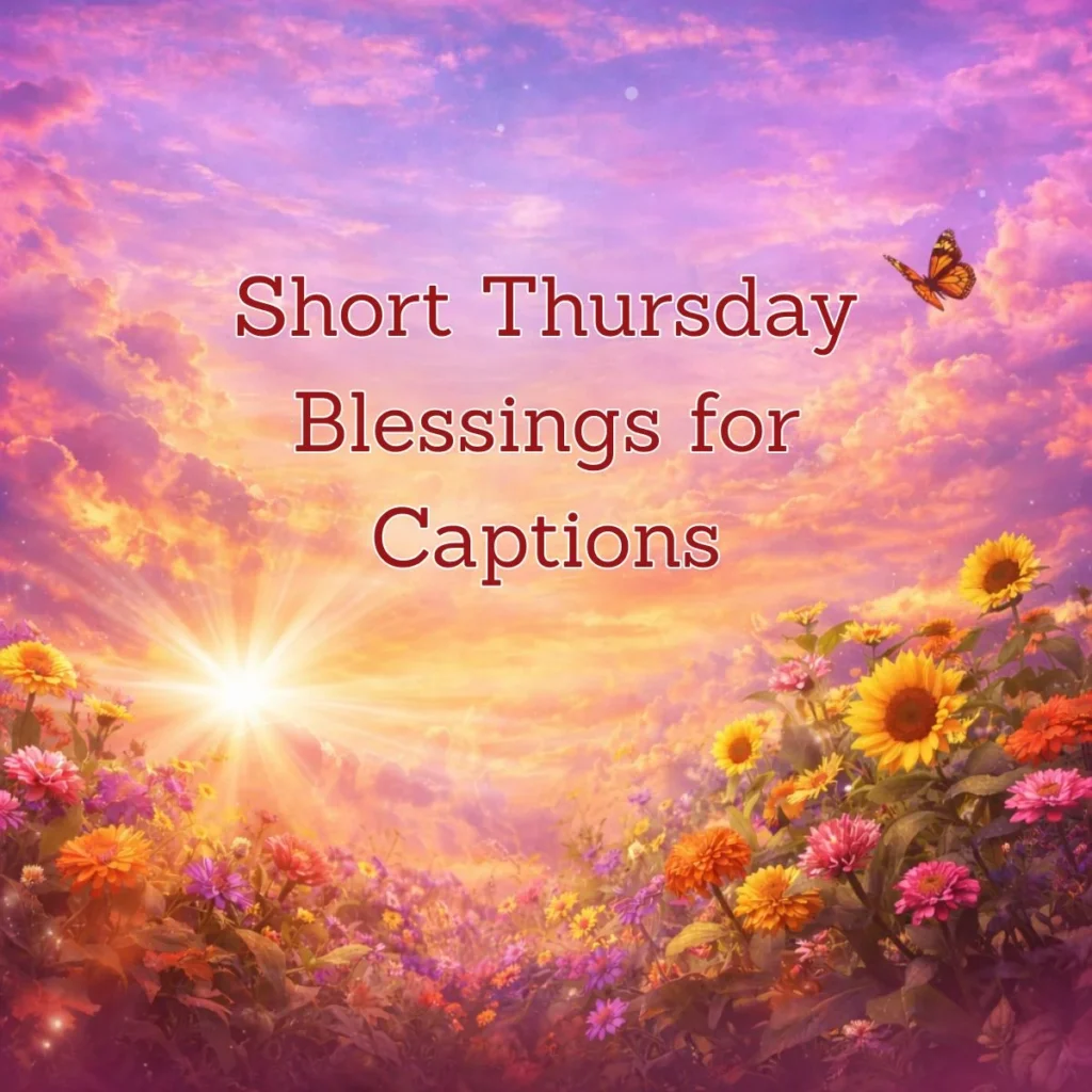 Short Thursday Blessings for Captions