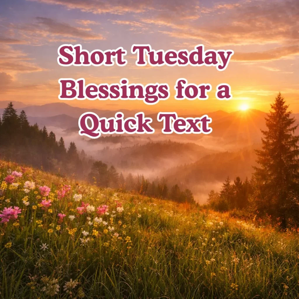 Short Tuesday Blessings for a Quick Text