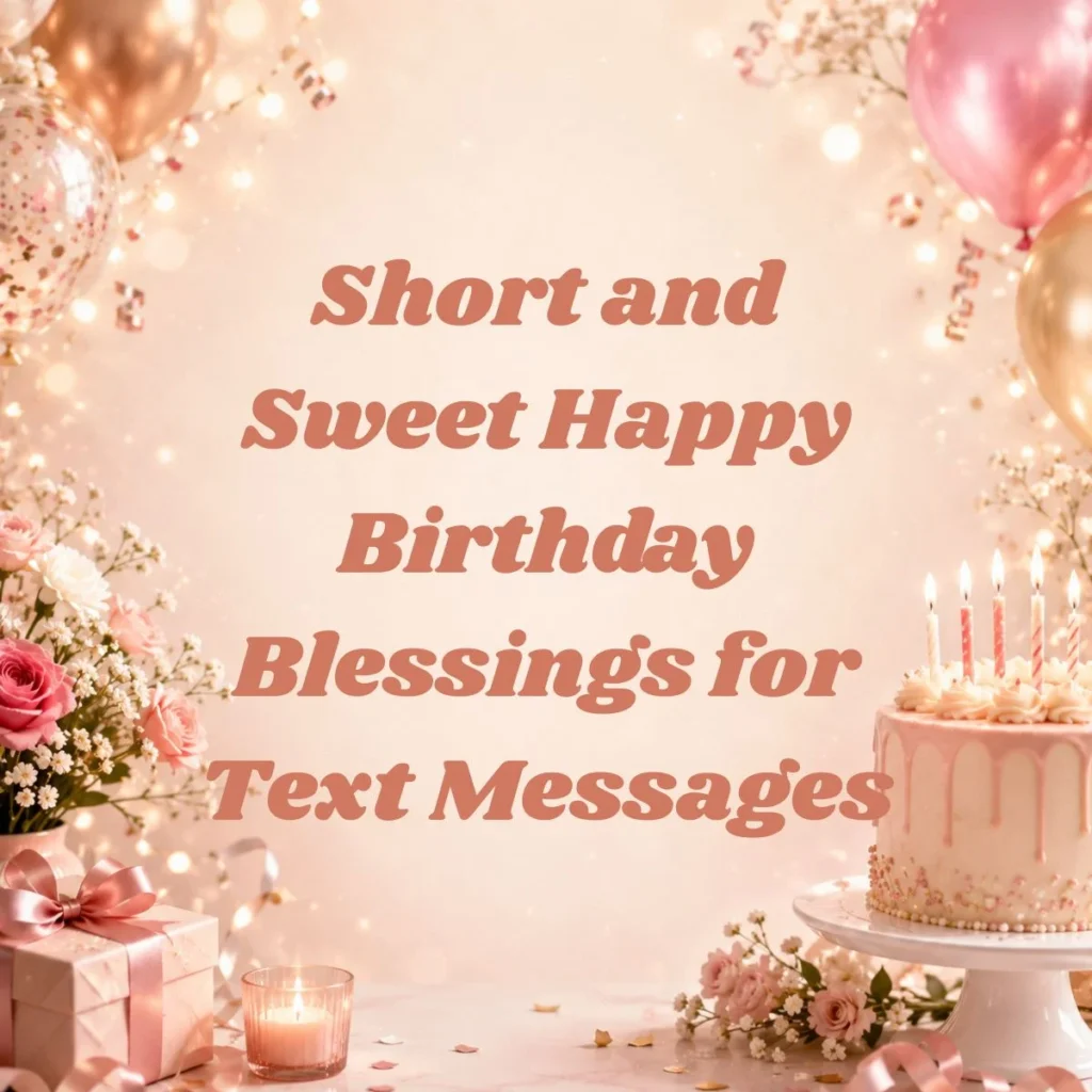 Short and Sweet Happy Birthday Blessings for Text Messages