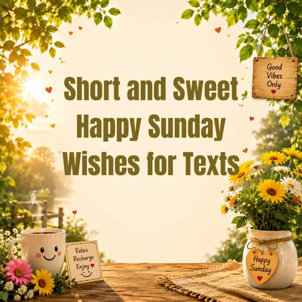Short and Sweet Happy Sunday Wishes for Texts