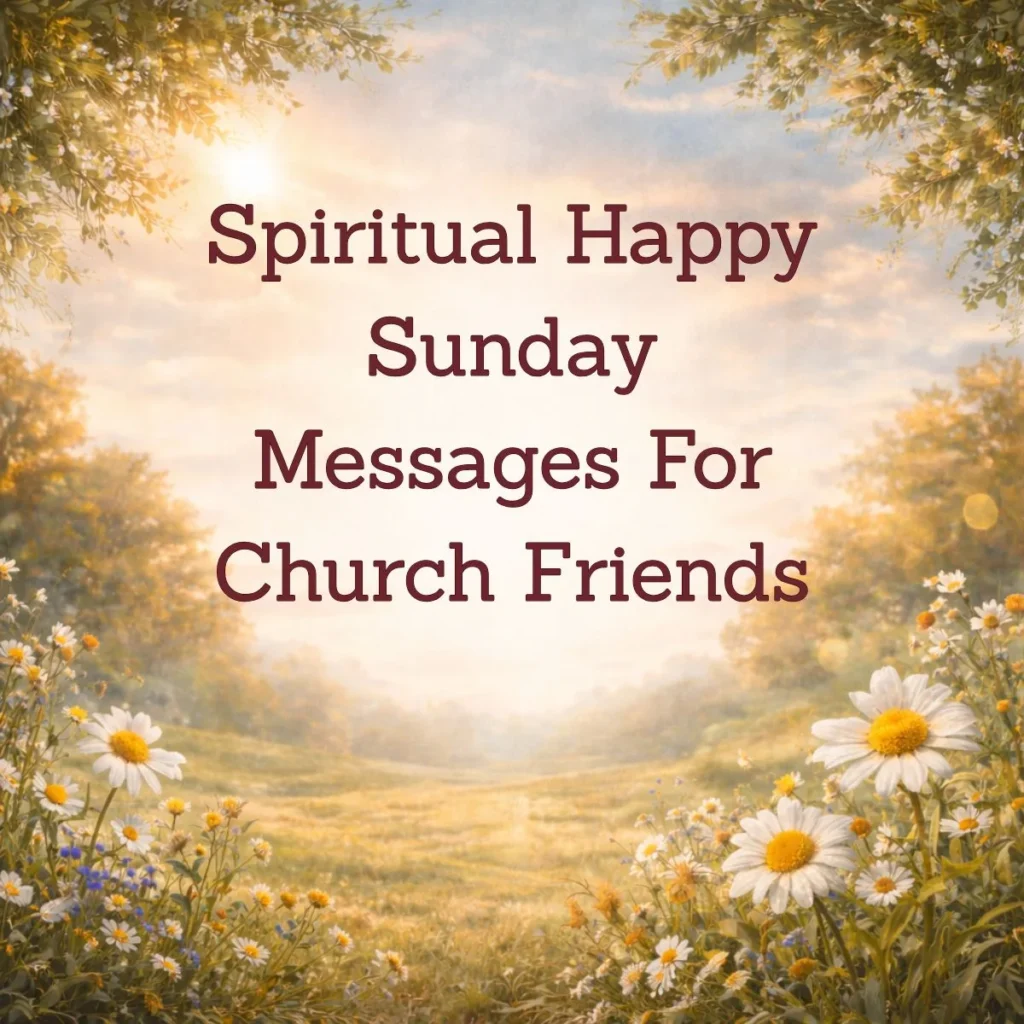 Spiritual Happy Sunday Messages For Church Friends