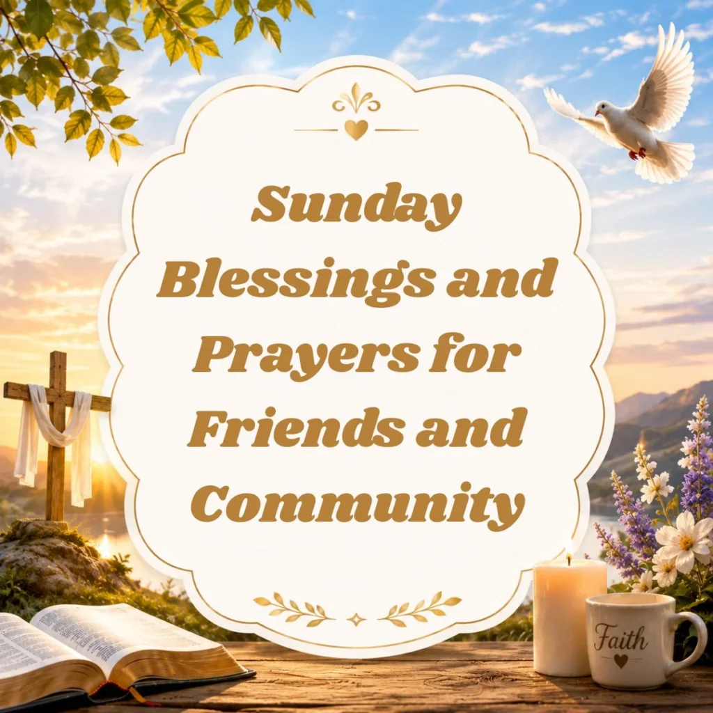 Sunday Blessings and Prayers for Friends and Community