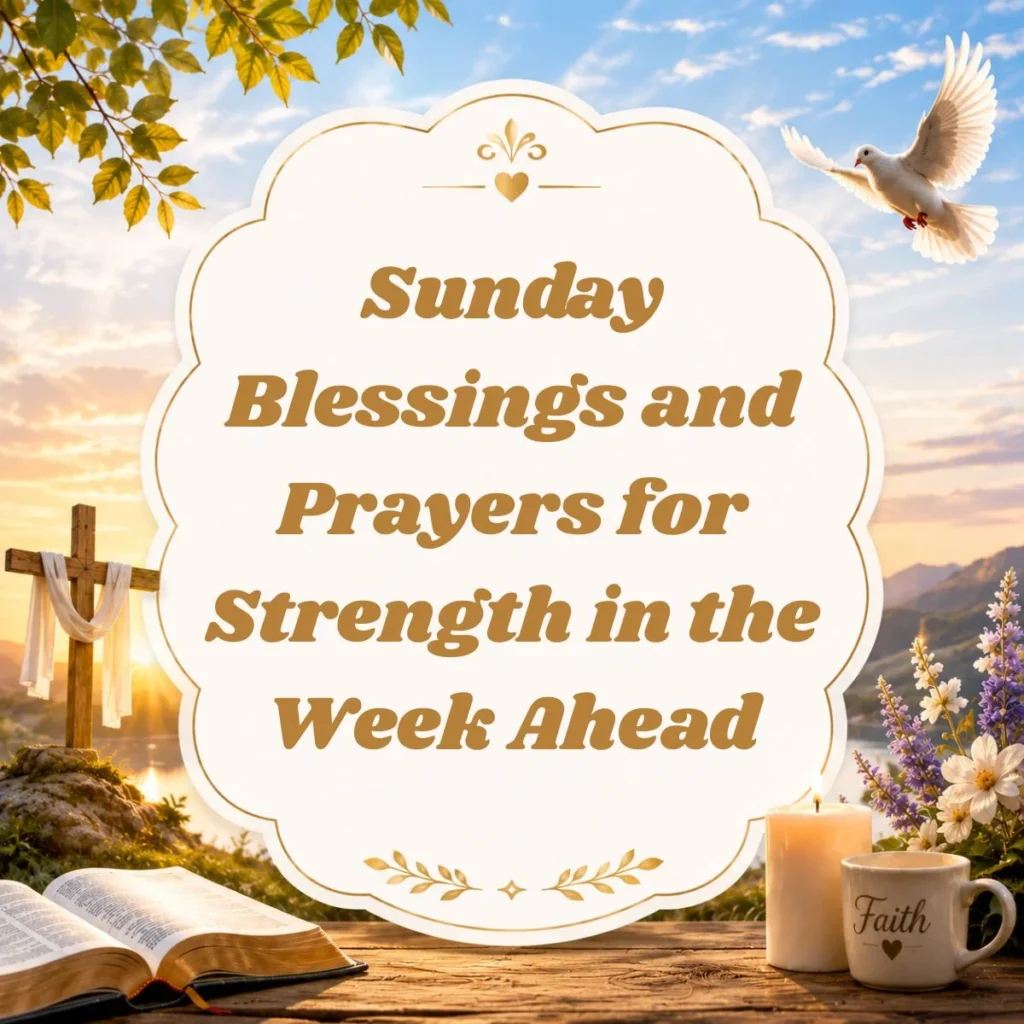 Sunday Blessings and Prayers for Strength in the Week Ahead